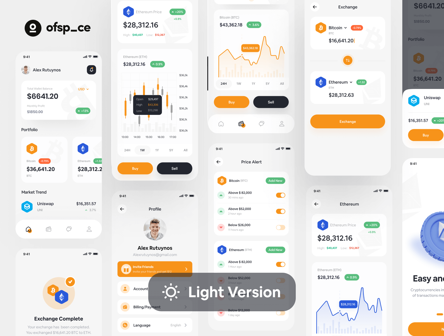 加密钱包 APP 程序设计 UI 界面设计模板 Figma 和 XD 文件素材免费下载插图4