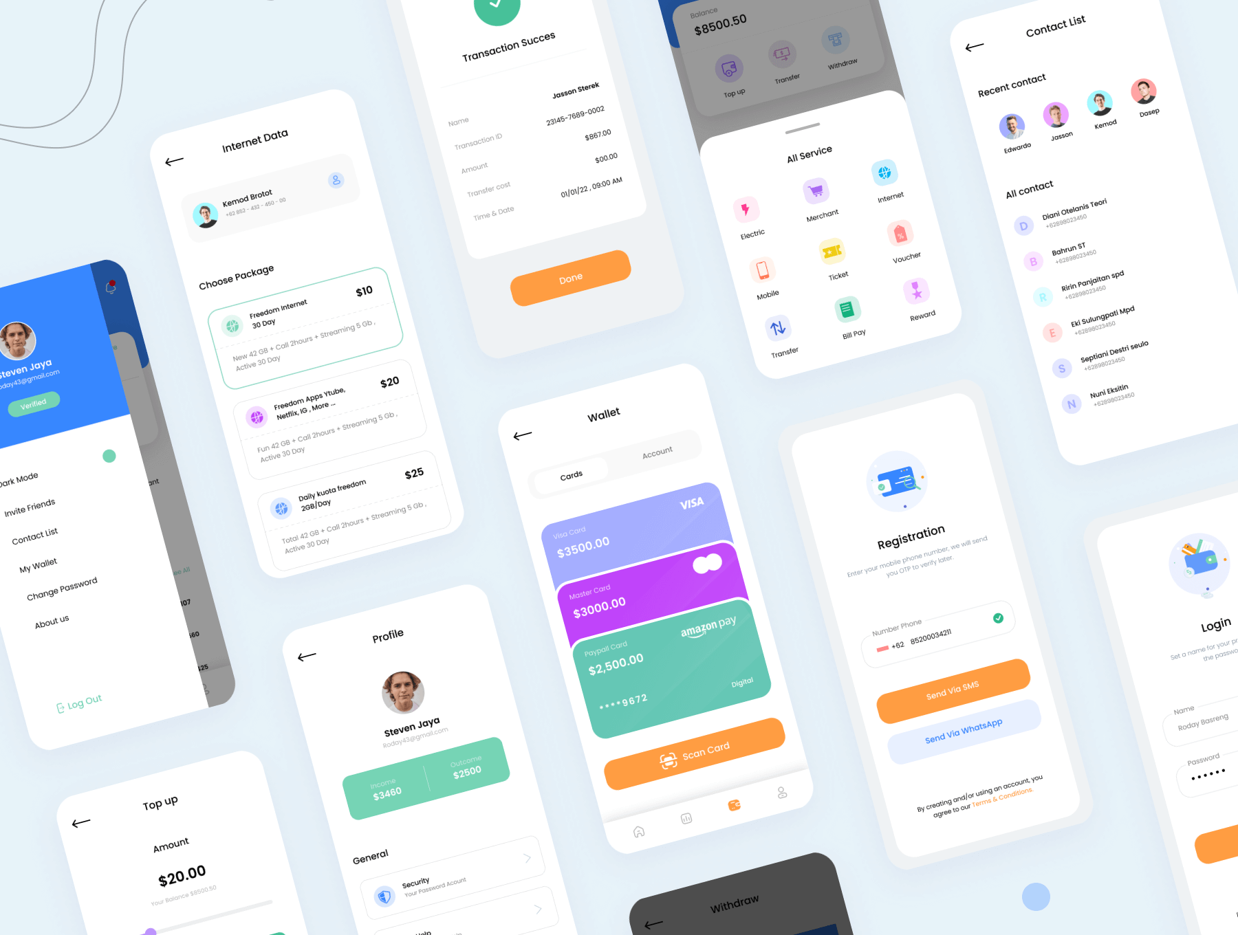 金融应用APP小程序 Ui 模板 Figma, Sketch, XD IOS UI 用户界面设计套件插图2