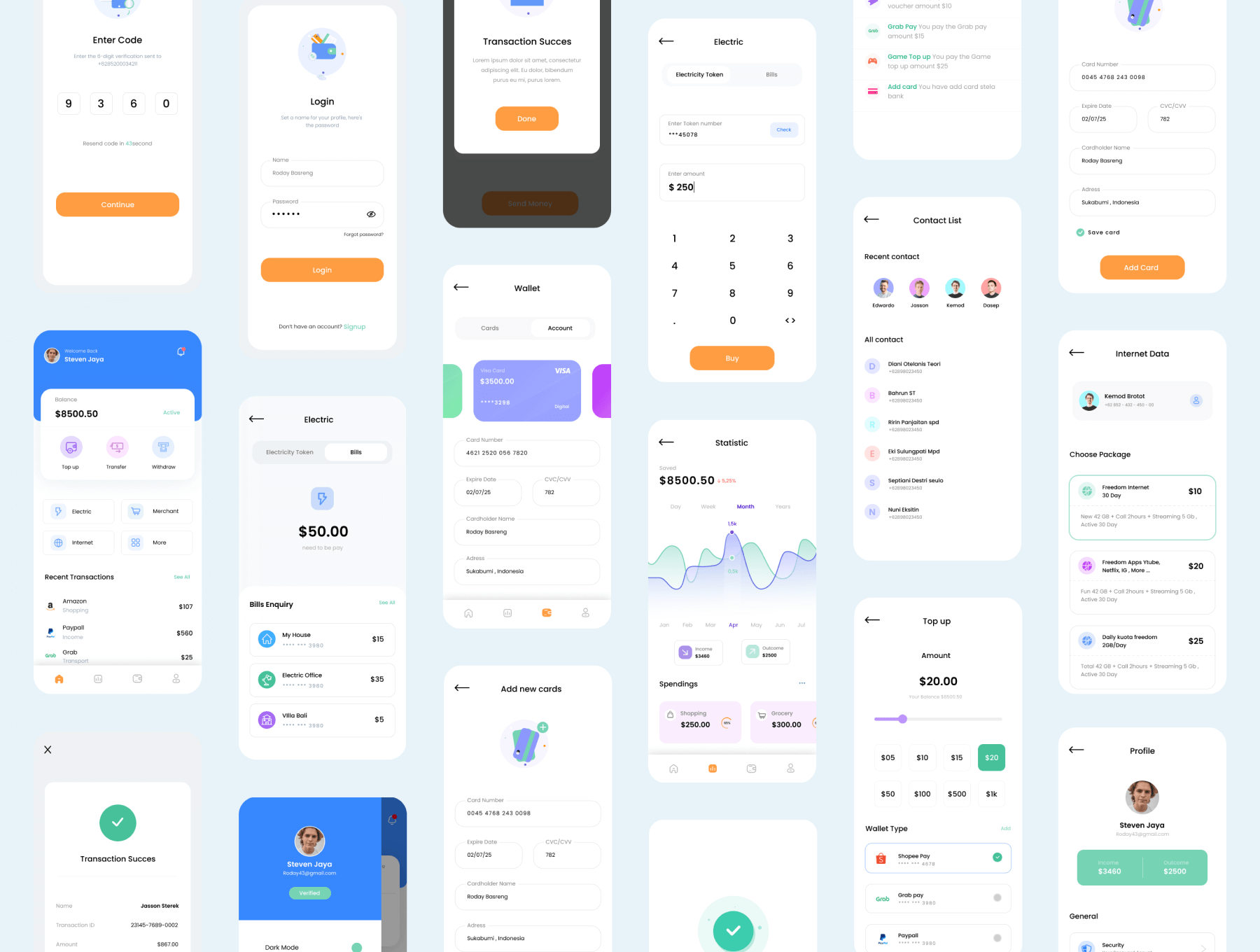 金融应用APP小程序 Ui 模板 Figma, Sketch, XD IOS UI 用户界面设计套件插图3