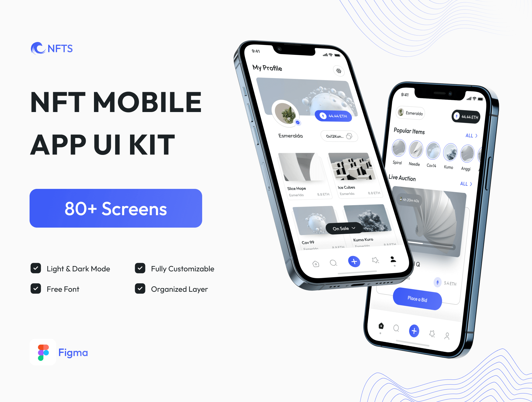 加密货币 NFT 市场移动 APP UI 用户界面套件 Figma资源免费下载插图