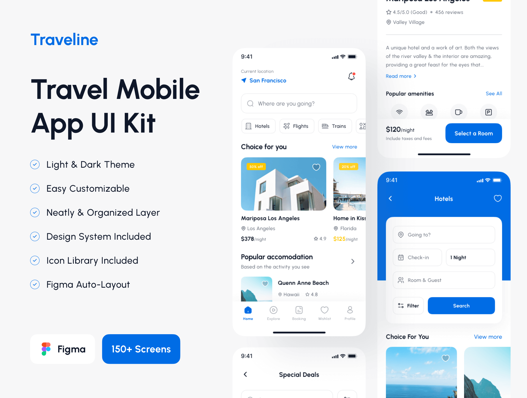 旅行和生活方式移动 APP小程序 UI 界面设计模板工具包 Figma源文件素材免费下载插图