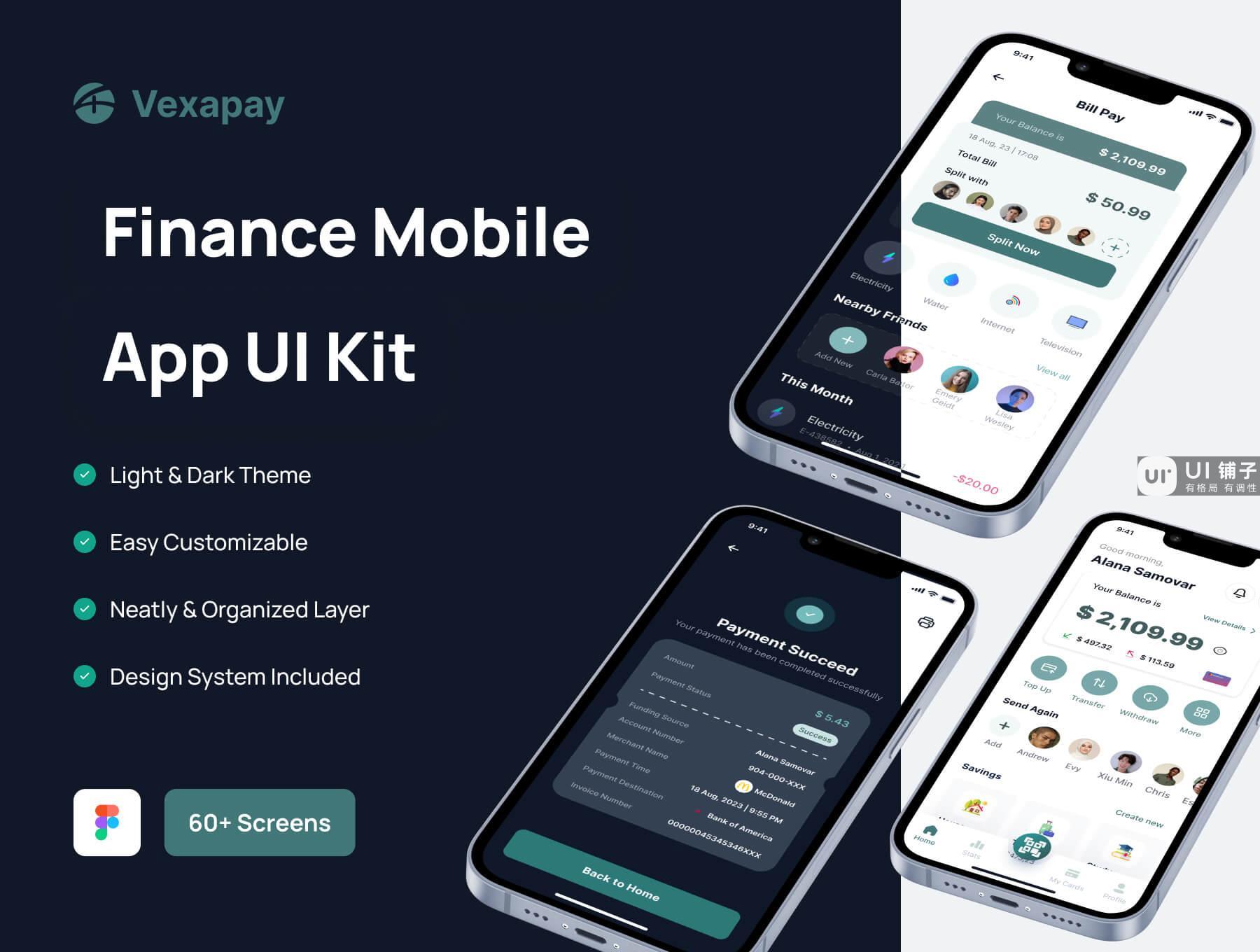 金融APP移动应用 UI 用户界面模板 Figma源文件素材插图