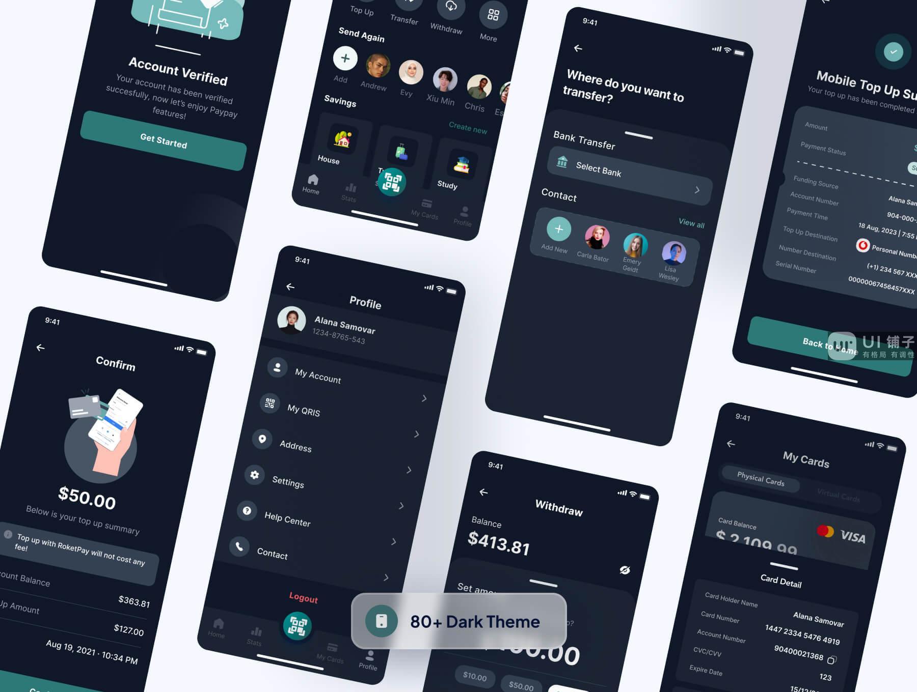 金融APP移动应用 UI 用户界面模板 Figma源文件素材插图5