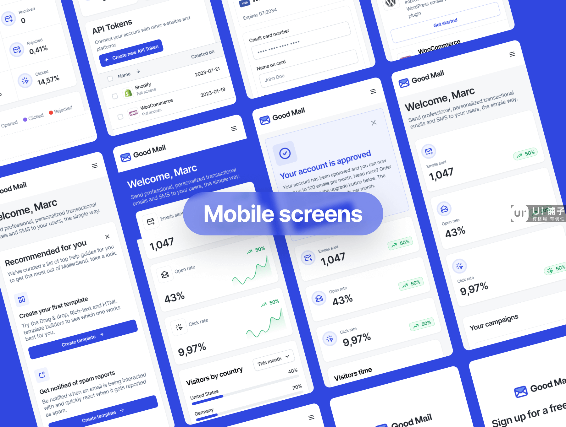 SMTP 和 API 仪表板 Figma UI套件插图4