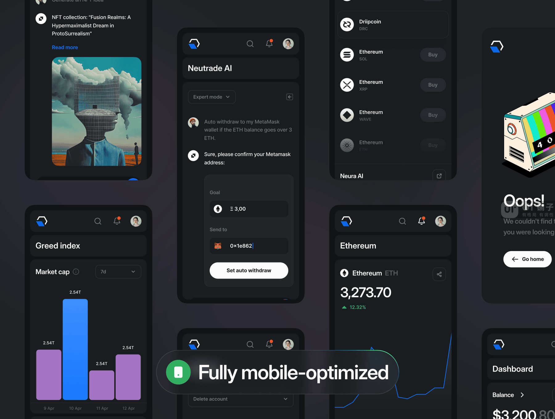 加密货币 AI UI 套件 Figma资源 b端设计插图2