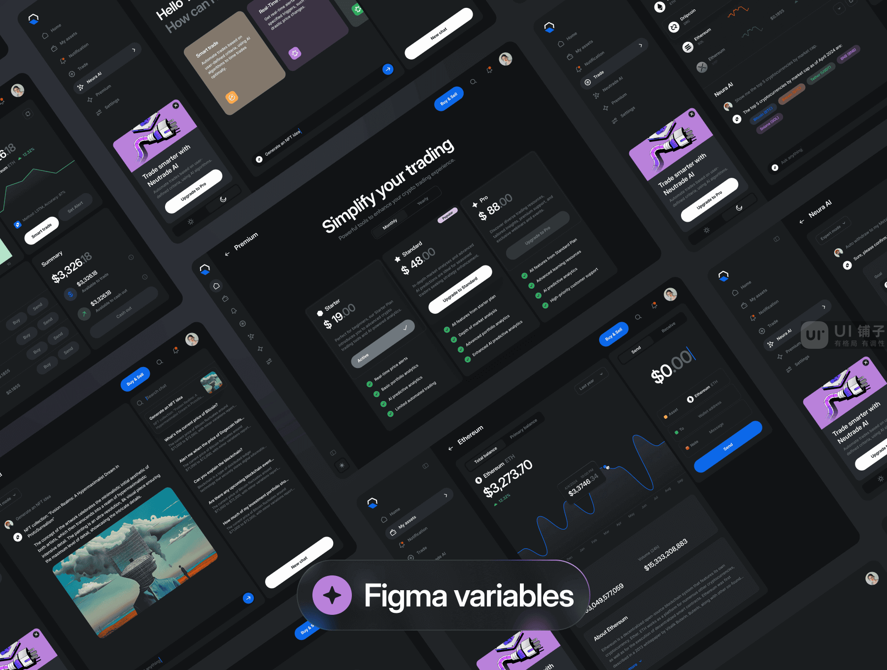 加密货币 AI UI 套件 Figma资源 b端设计插图8