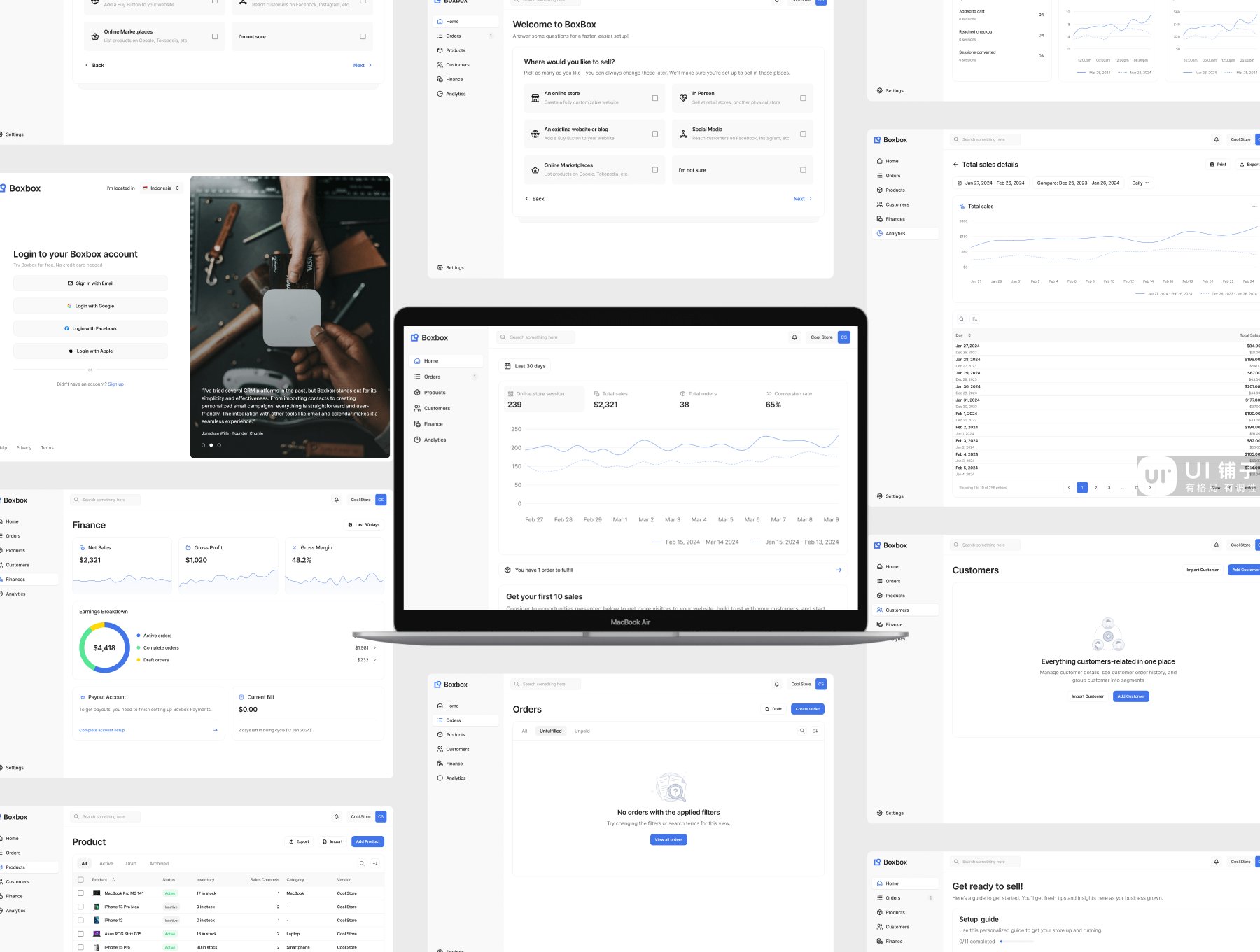 CRM 仪表板Dashboard UI 设计套件 Figma资源插图5