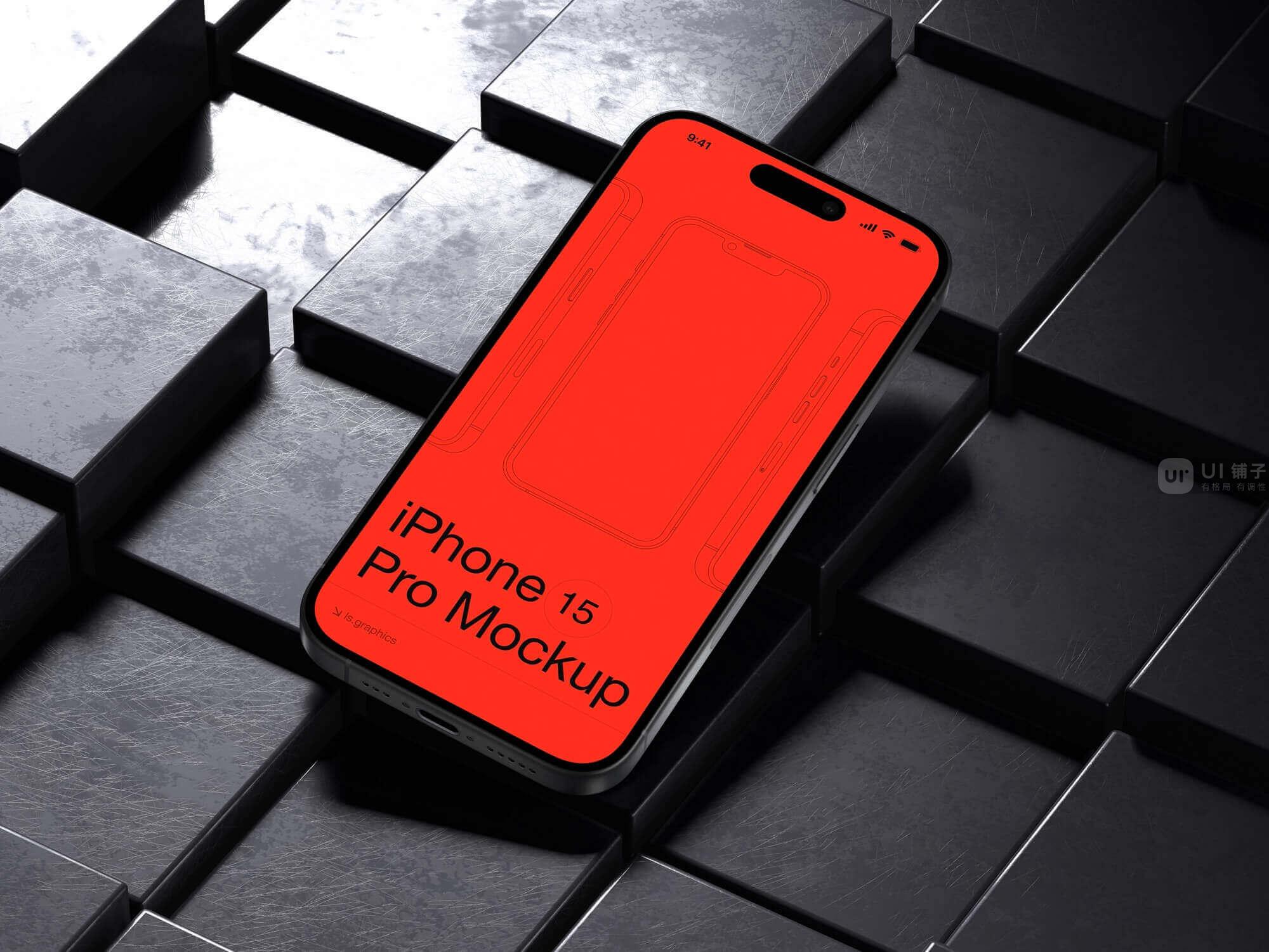 iPhone 15 Pro 模型 fig, psd, sketch 源文件插图1