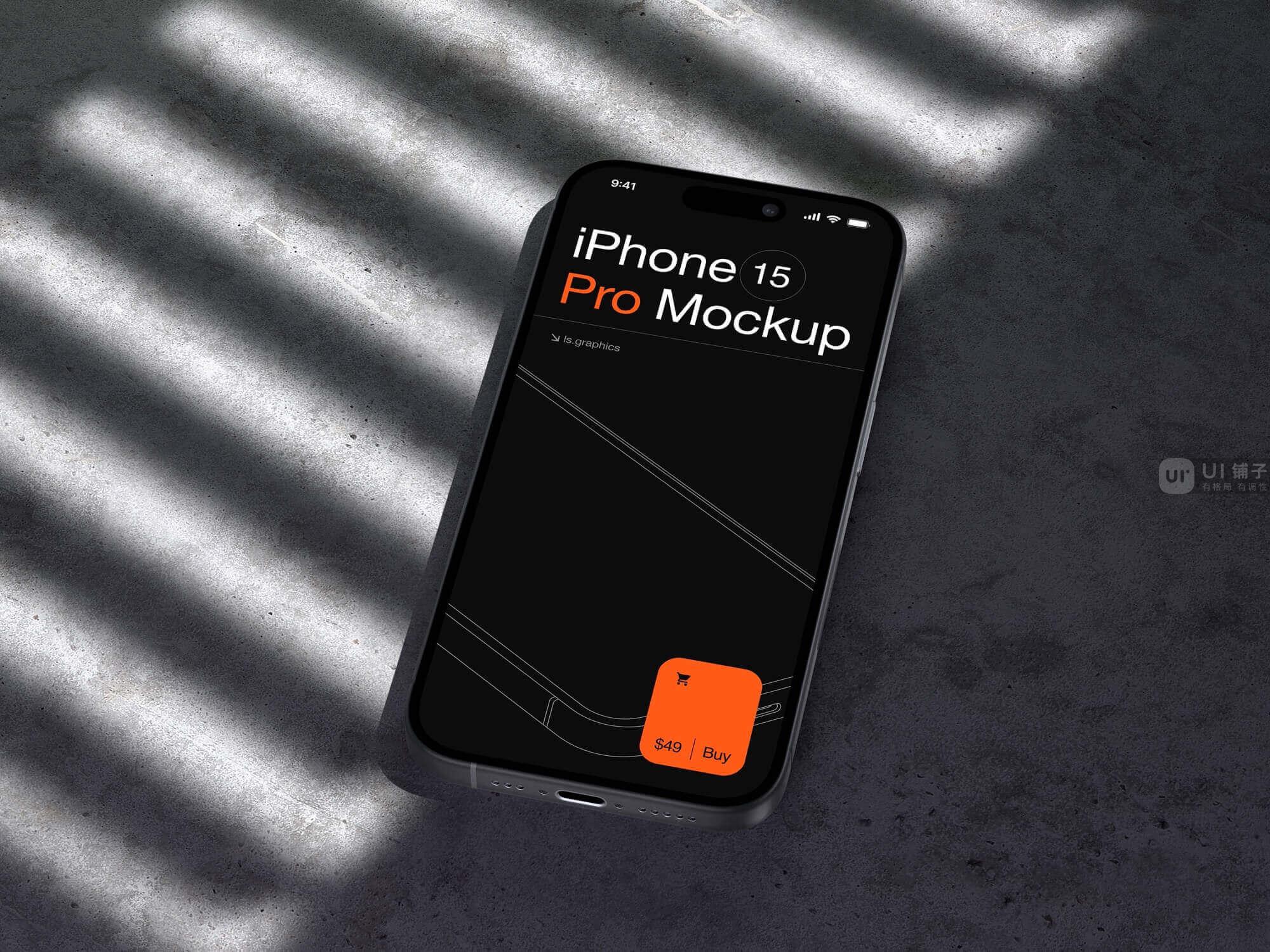 iPhone 15 Pro 模型 fig, psd, sketch 源文件插图2