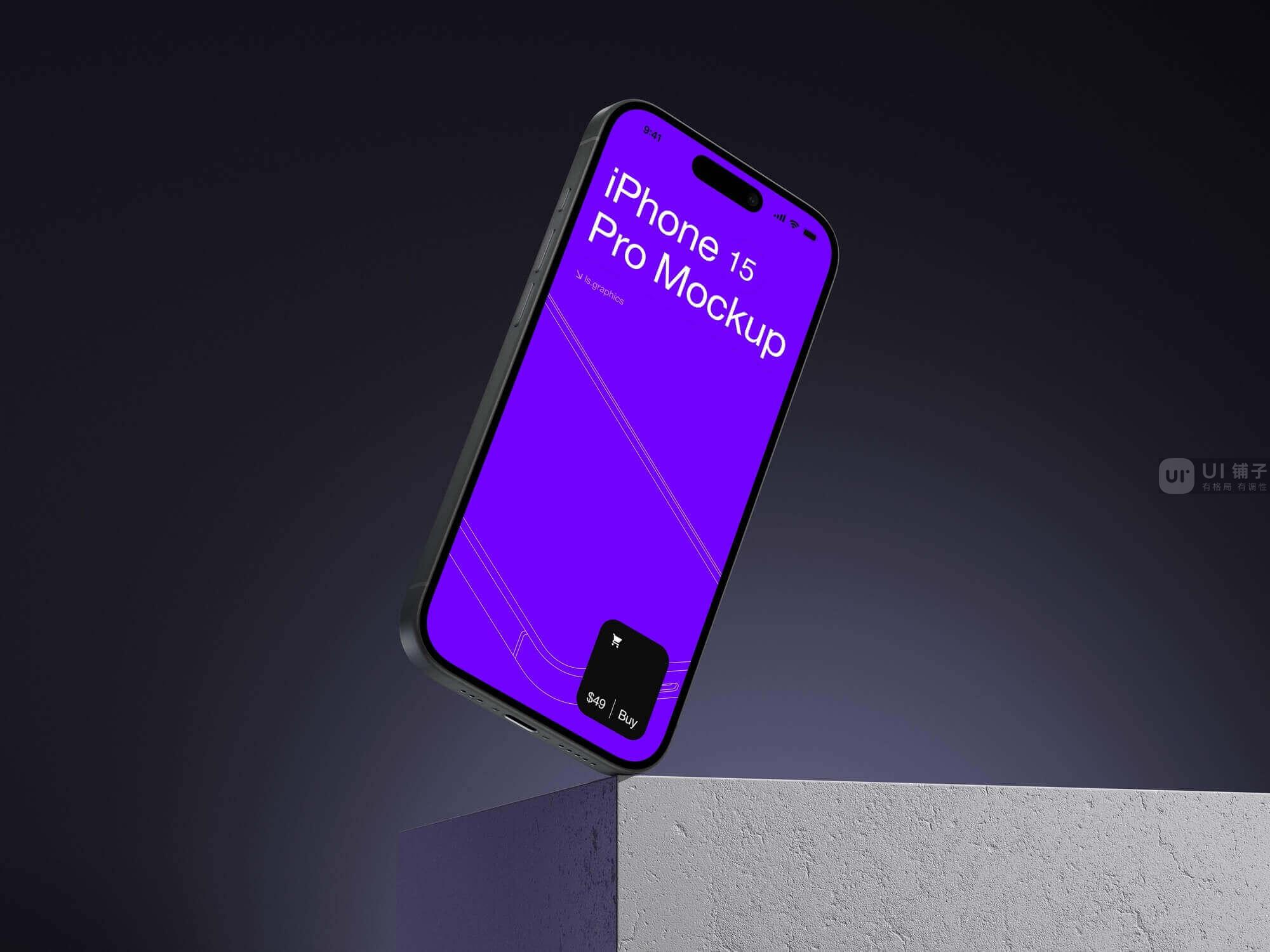 iPhone 15 Pro 模型 fig, psd, sketch 源文件插图3