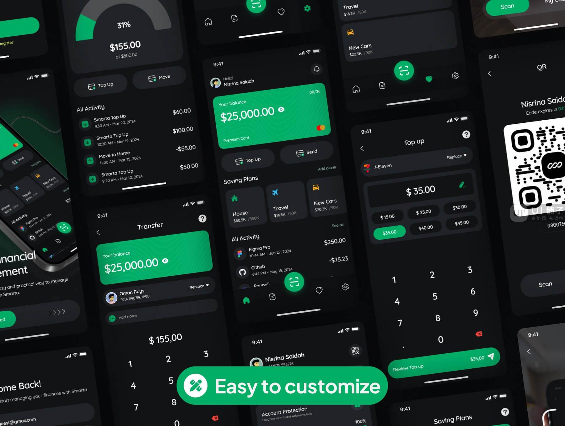 金融科技应用程序 UI套件 Figma素材插图6