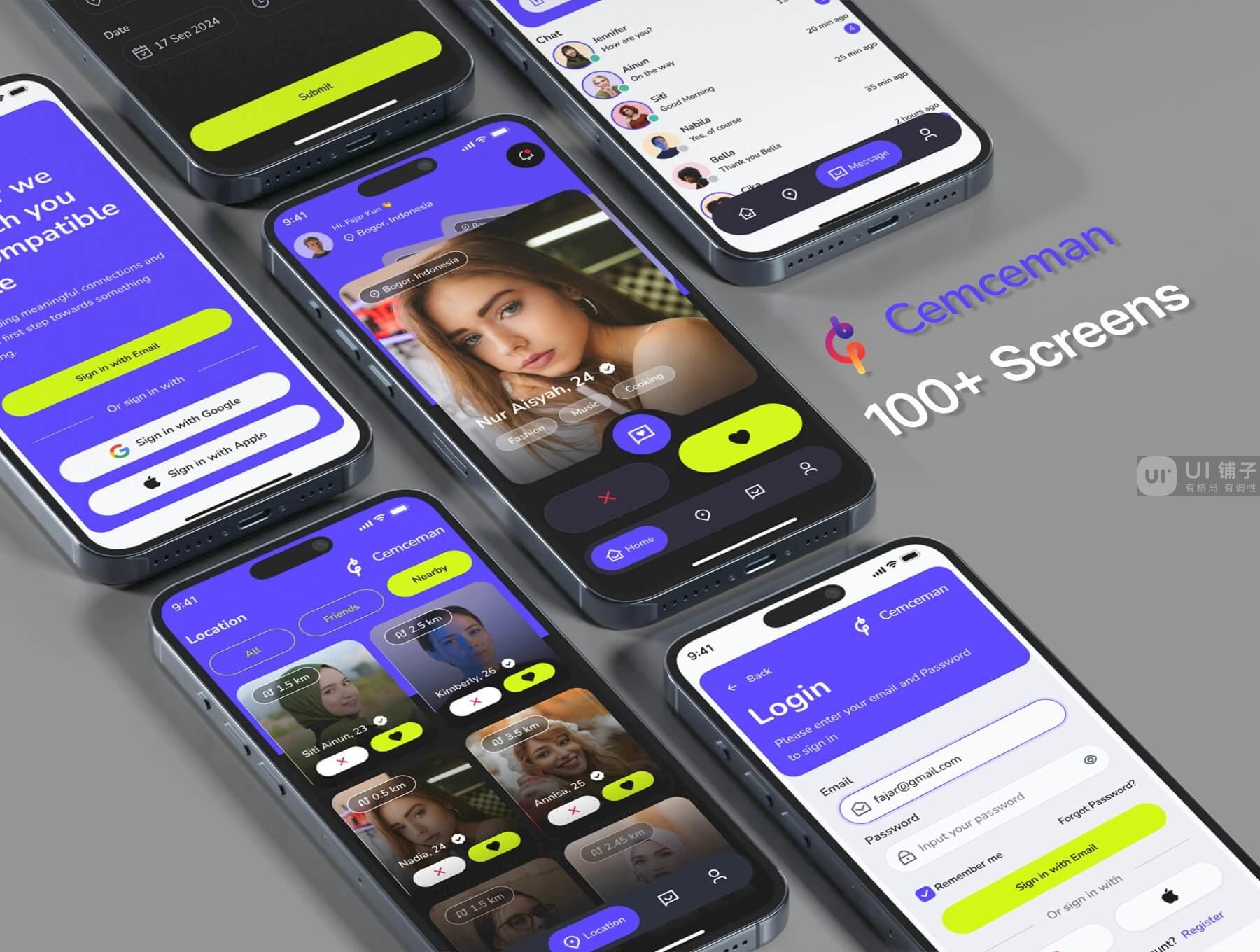 约会和社交移动 APP应用程序 Figma UI 套件插图5