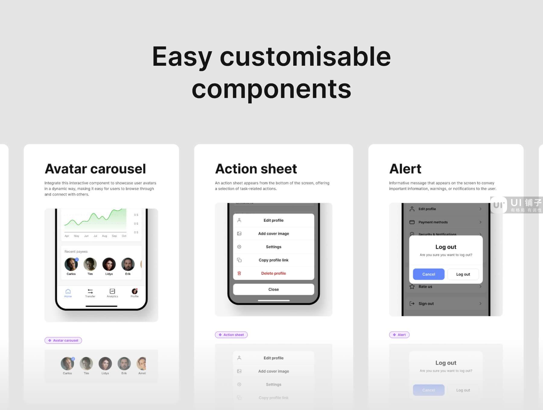 金融APP移动小程序 UI模板 Figma文件插图2