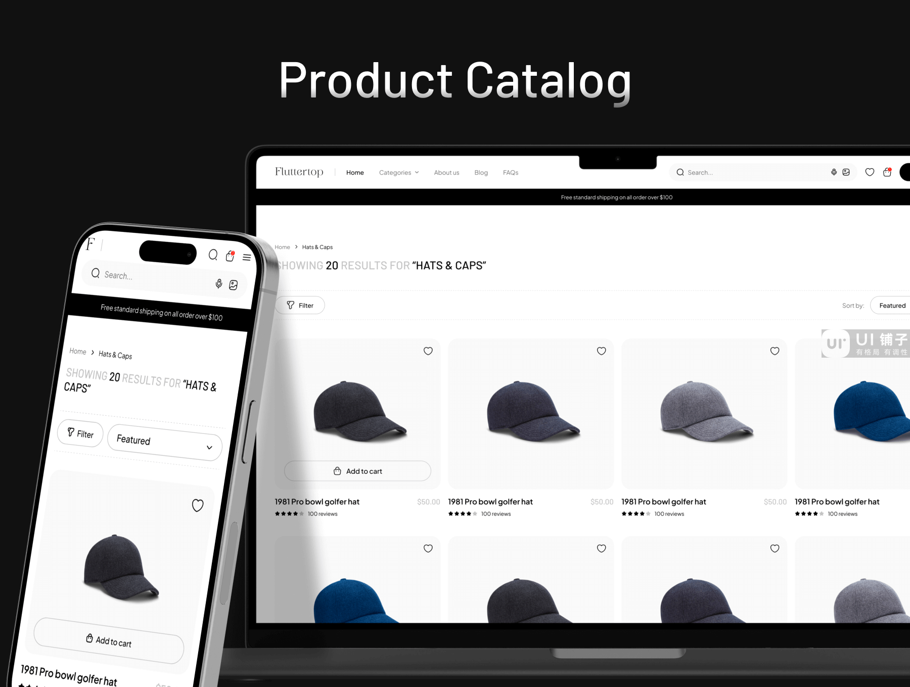 终极 Cap 电子商务网站 Figma UI 响应式设计模板插图2