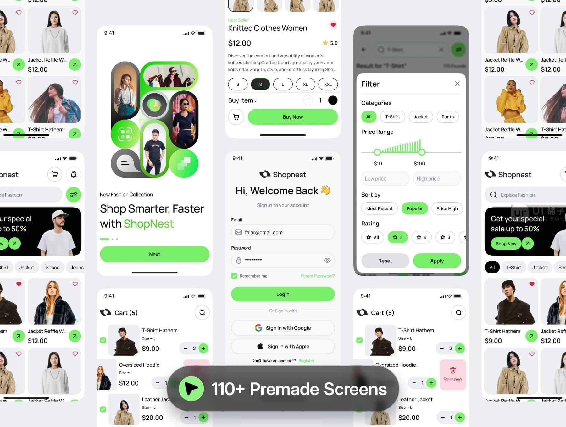 电子商务移动应用 Figma UI设计模板插图2