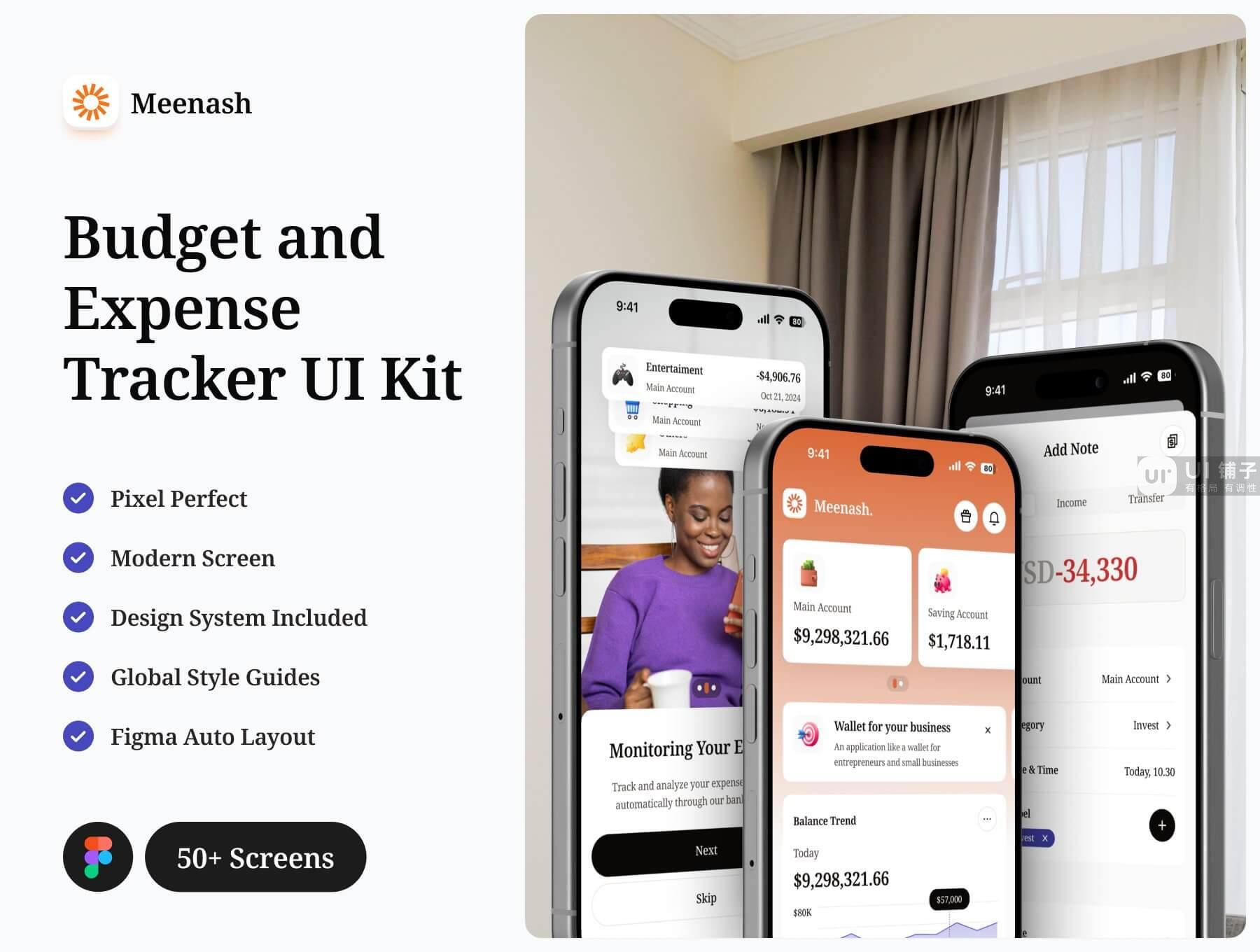 预算和费用APP Figma UI 设计模板插图
