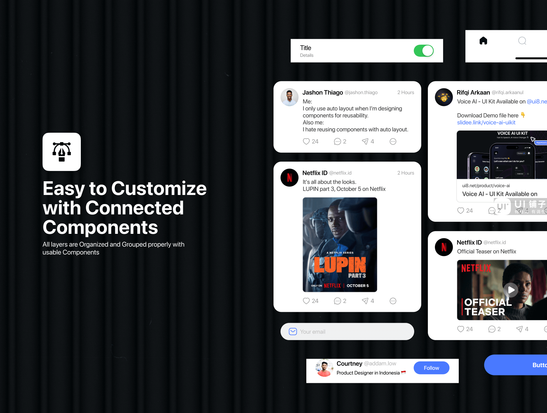80+ 社区 APP应用程序 Figma UI 设计模板插图3