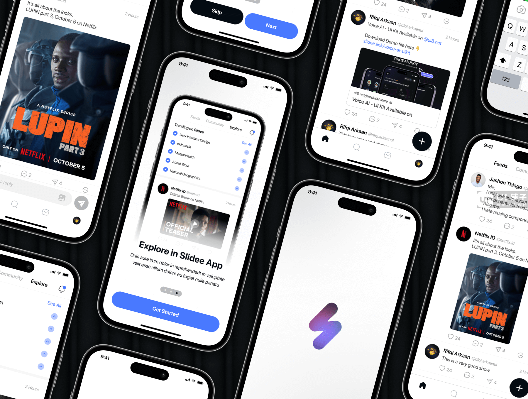 80+ 社区 APP应用程序 Figma UI 设计模板插图4
