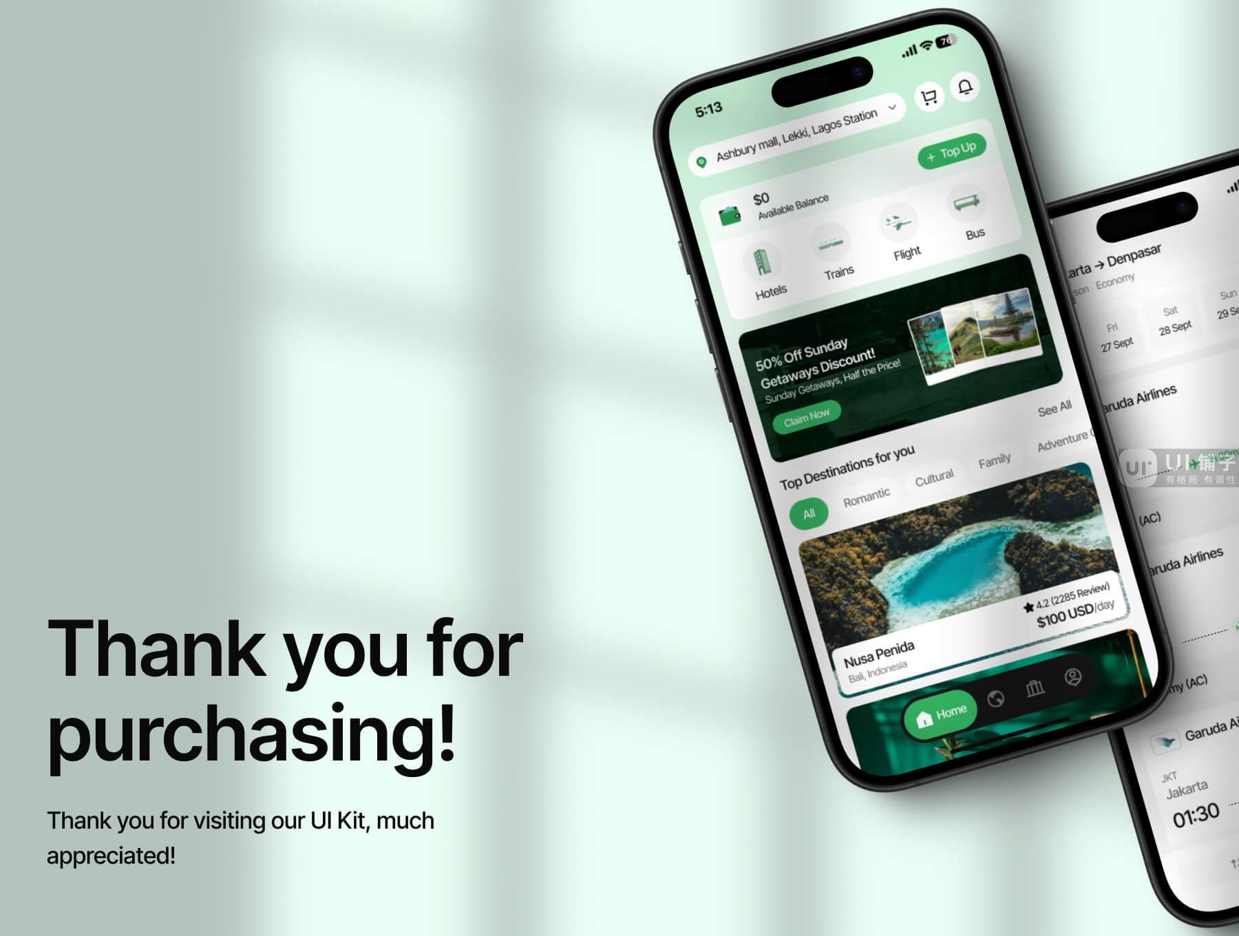旅游移动 APP应用程序 Figma UI 设计套件插图6