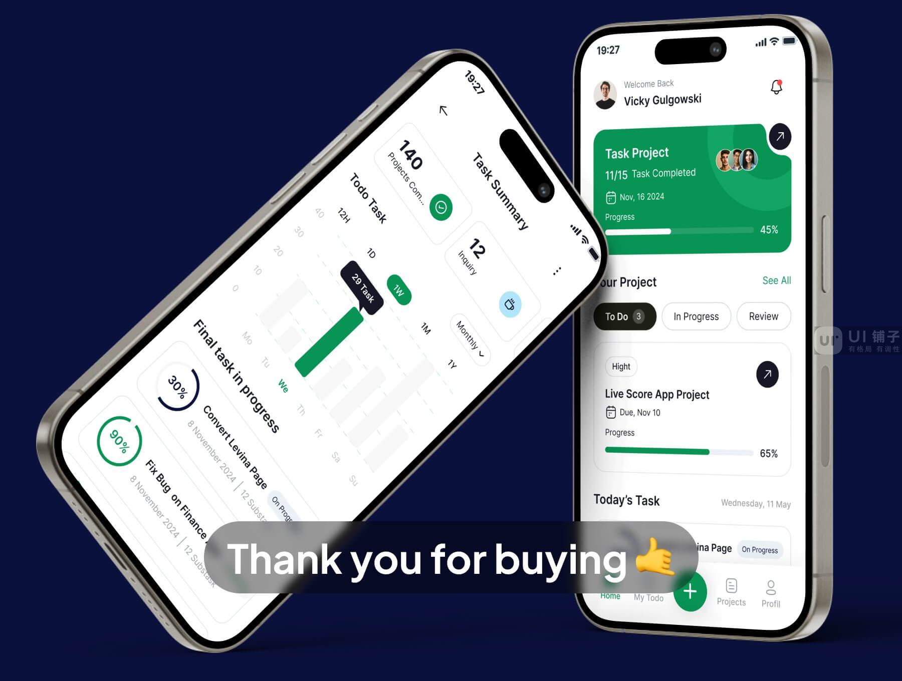 项目管理APP应用程序 Figma UI设计模板插图2