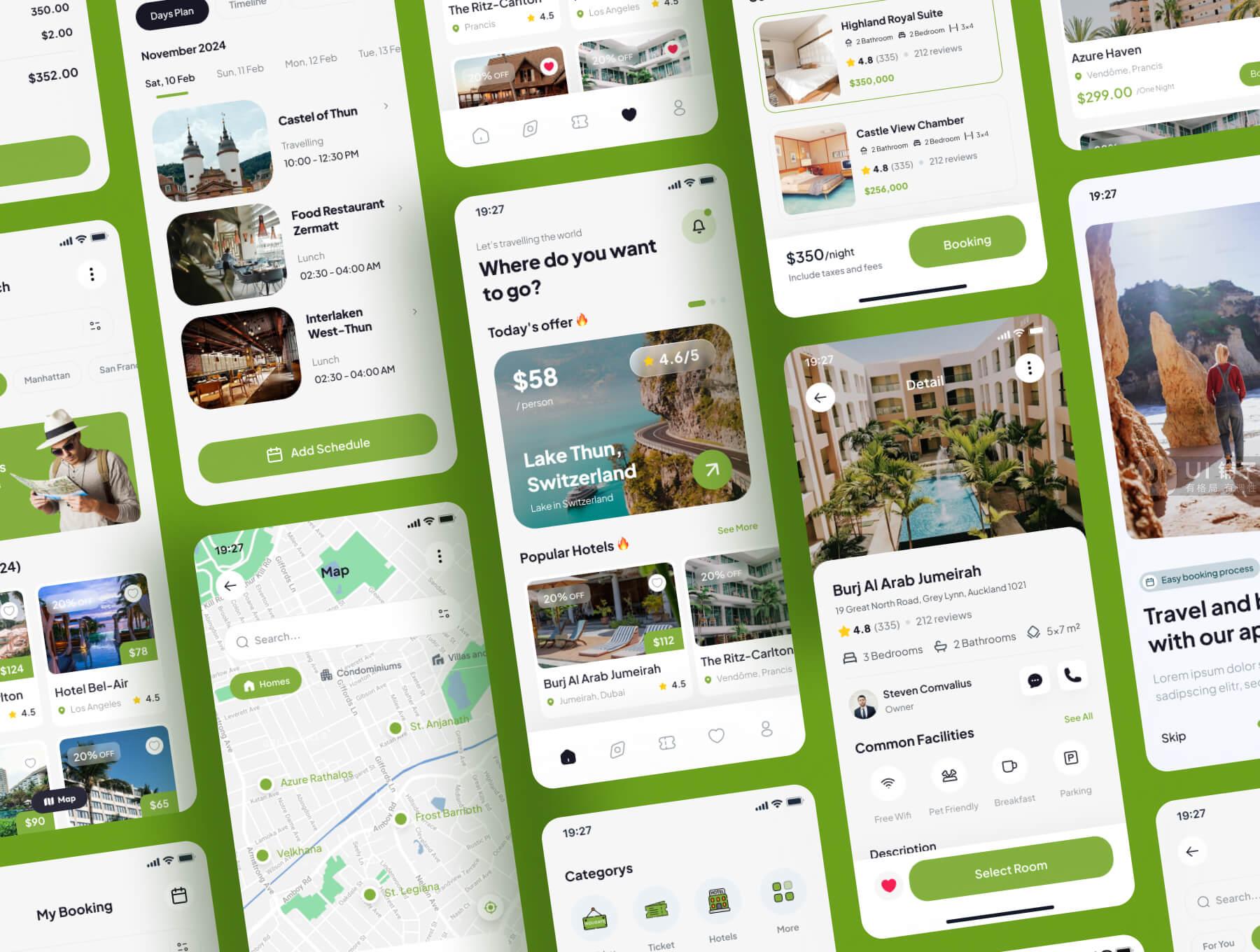 旅游移动应用程序 Figma UI套件设计插图4