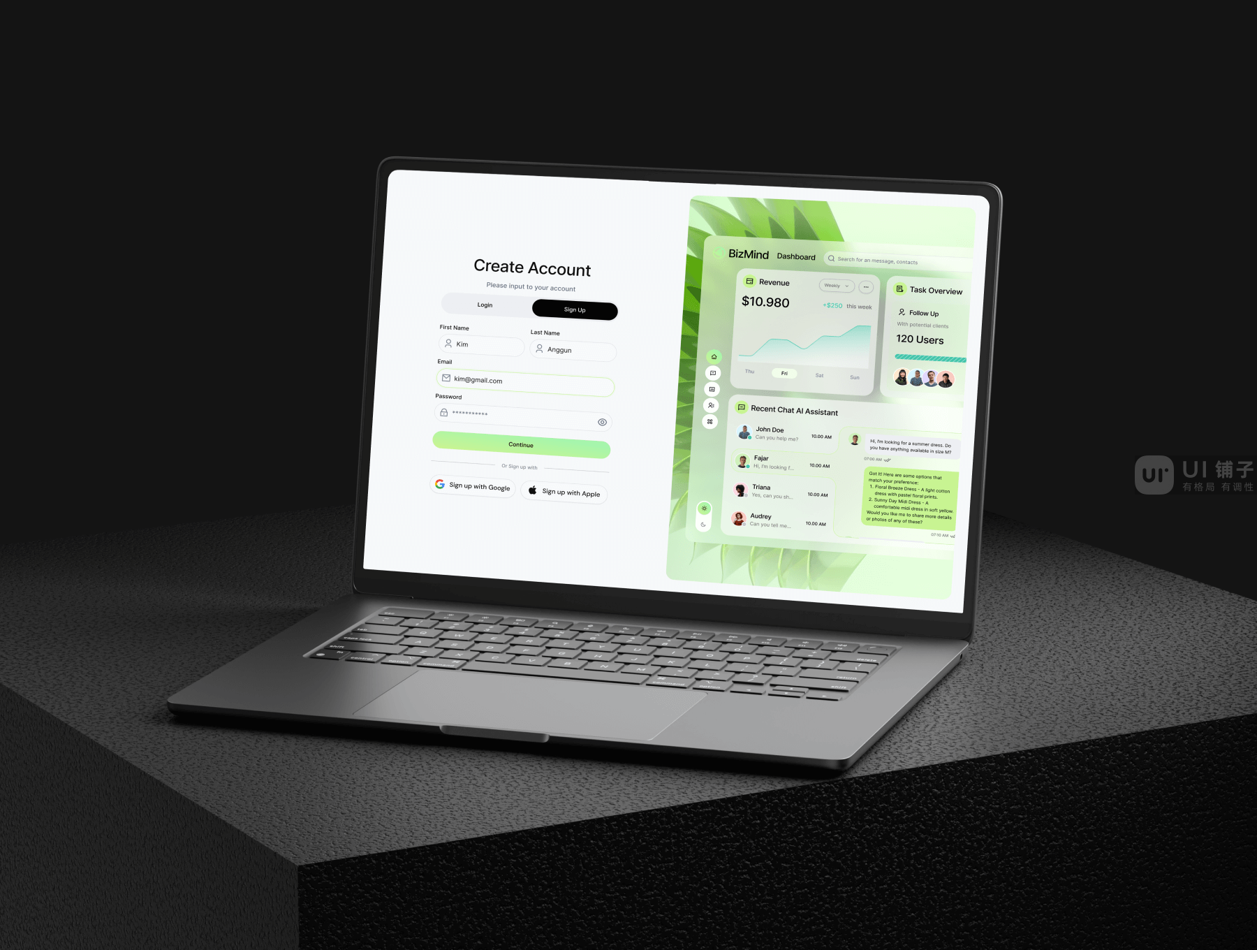 AI 人工智能驱动仪表板 Figma UI 设计模板套件插图5