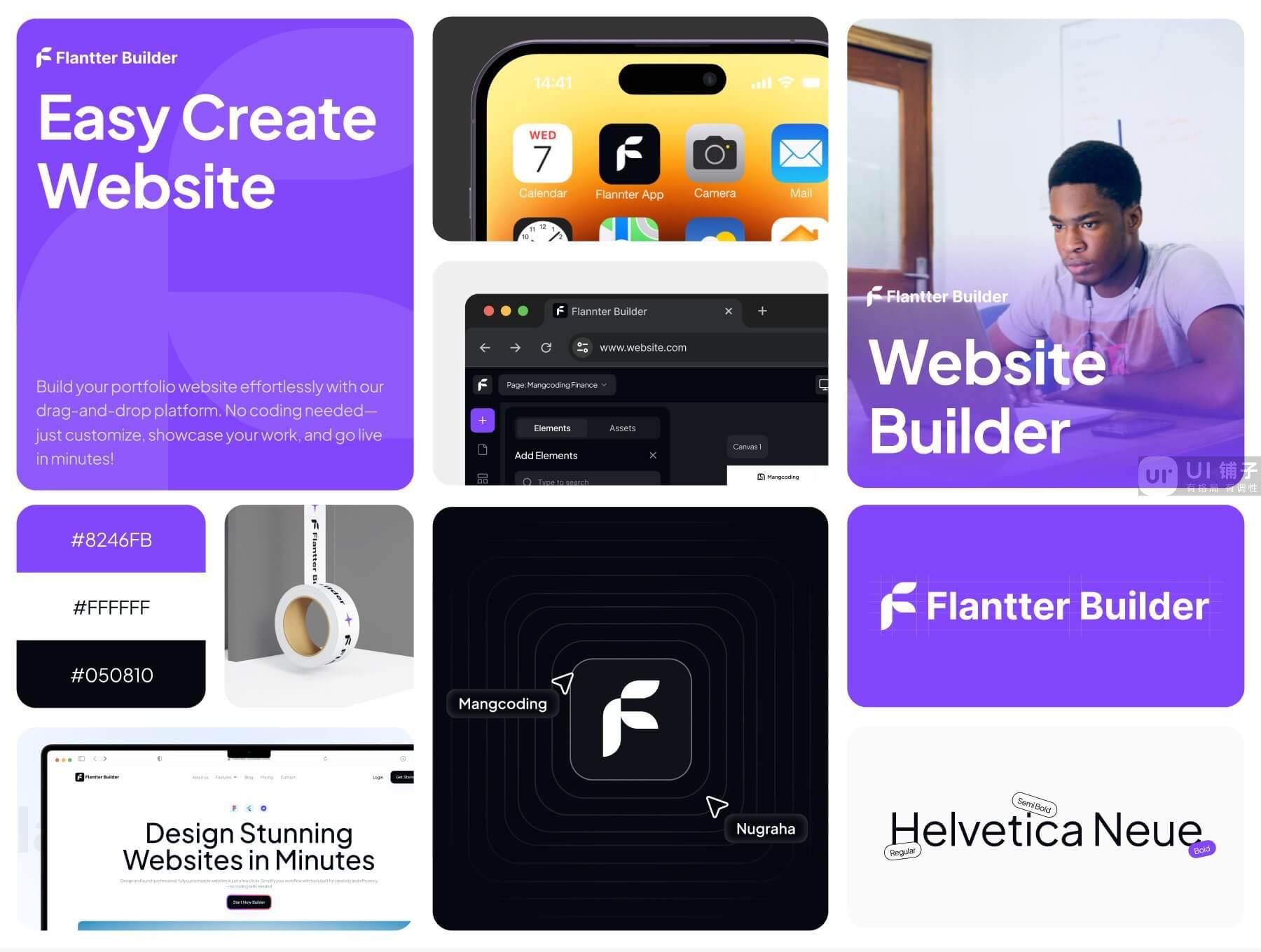 网站构建器 Figma UI 设计模板插图4