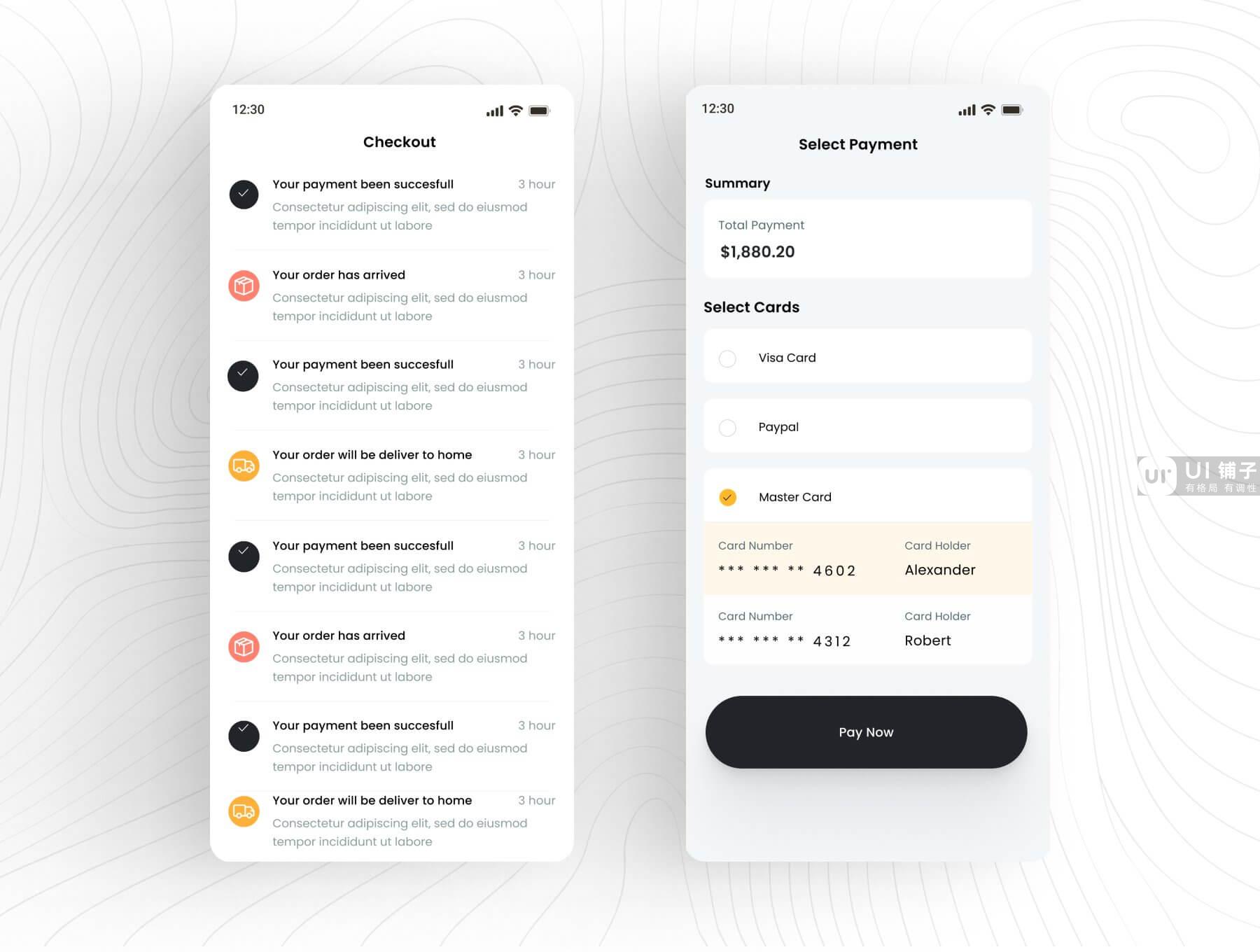 购物电子商务应用程序 Figma UI 设计模板套件插图3