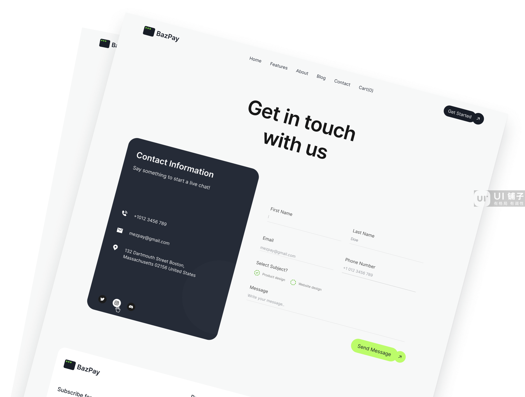 金融科技Web UI设计模板插图3