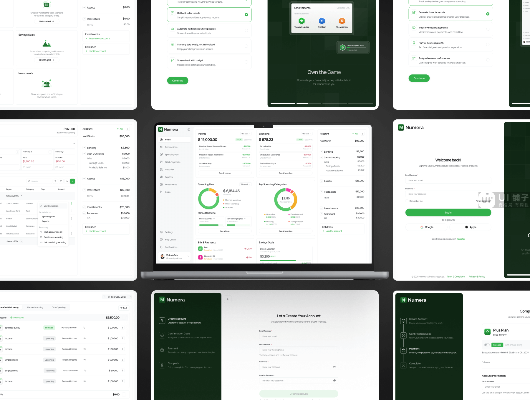 B端 财务管理仪表板 Figma UI 设计模板套件插图1