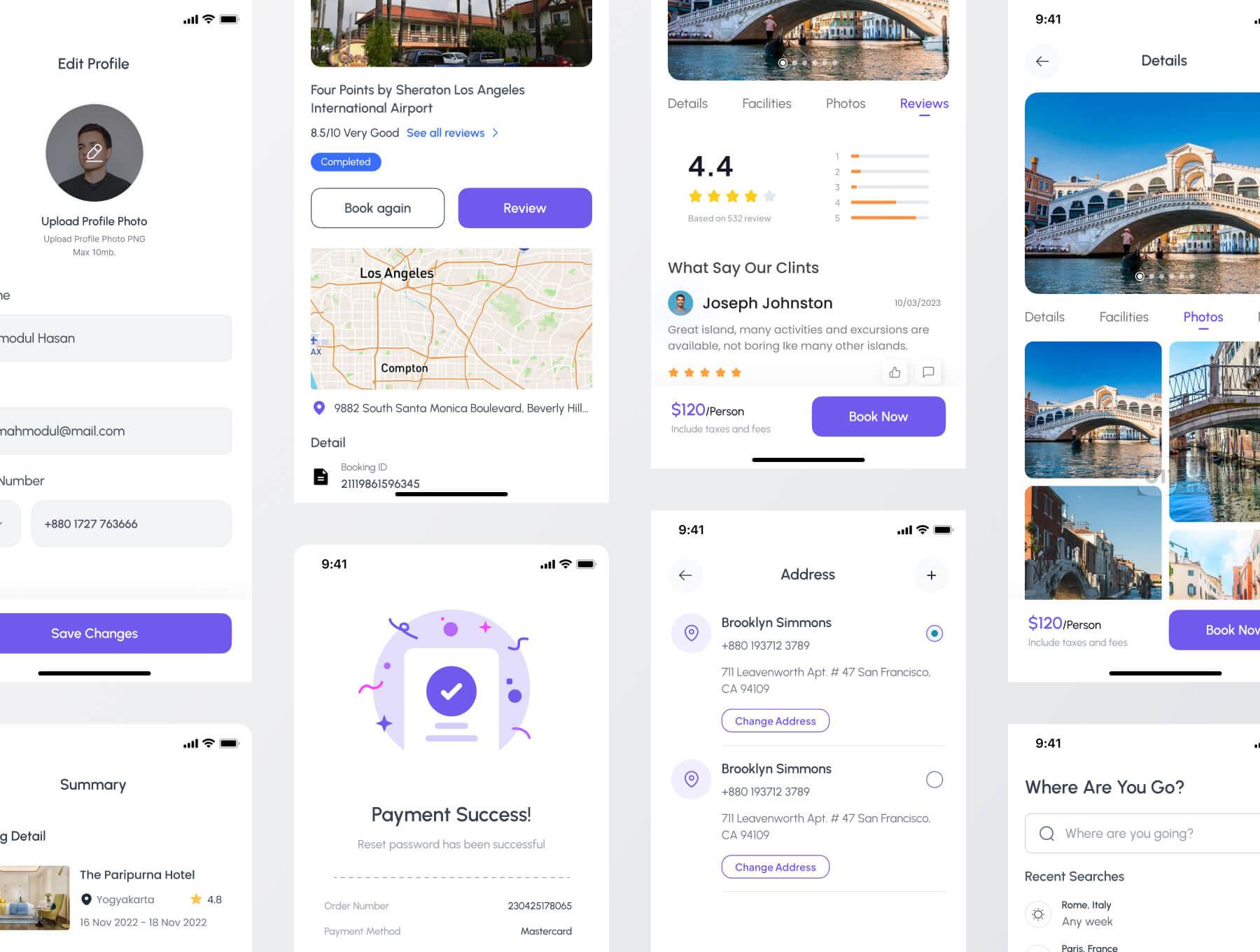 旅游移动应用程序 IOS Ui 套件插图1