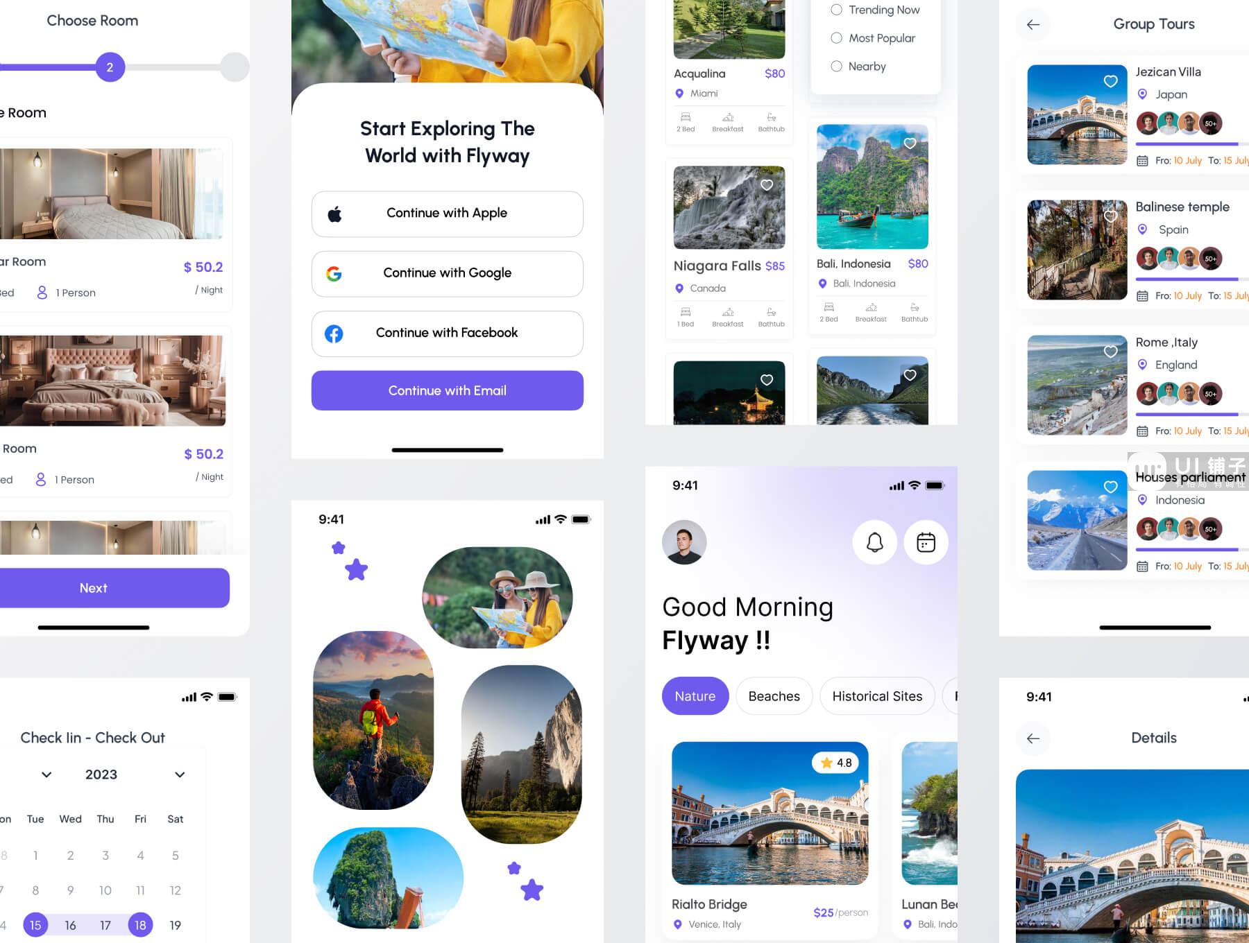 旅游移动应用程序 IOS Ui 套件插图2