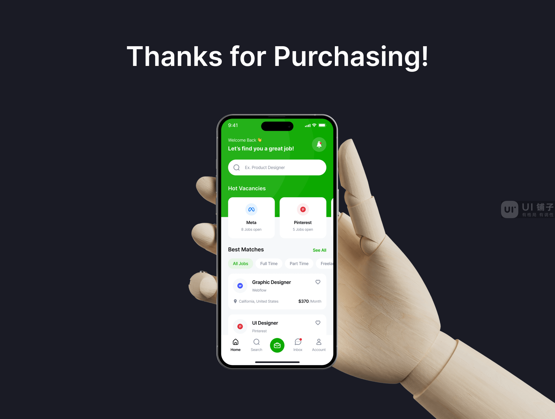 AI 求职应用程序 UI 套件插图6