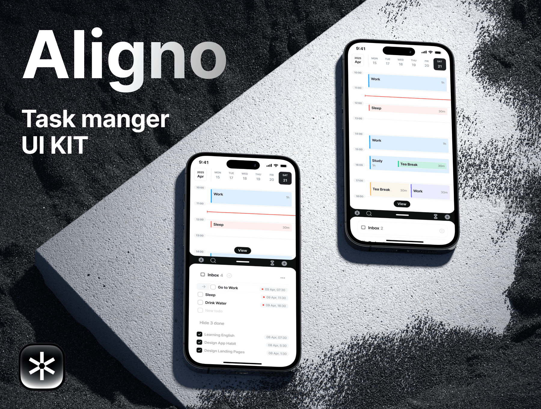 APP 任务管理器应用程序 Figma UI 设计模板套件
