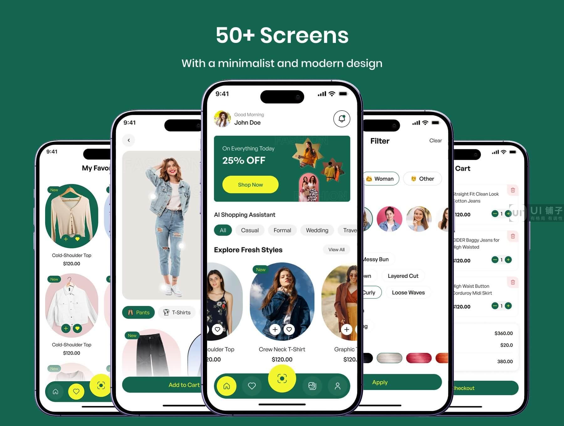 Doori AI电商生活App Figma UI 设计模板插图1